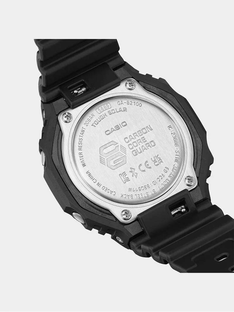 Casio G-Shock Carbon Core Anadigi Black & Red Resin Watch