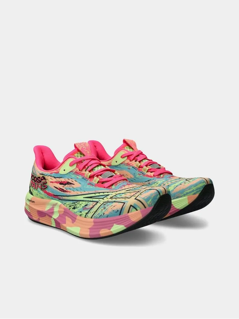 Women's Asics Noosa TRI 15 Summer Dune/Lime/Orange Running Shoes