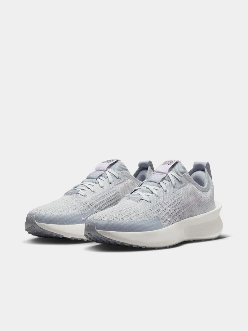 Womens Nike Interact Run Grey/Lilac Running Shoes
