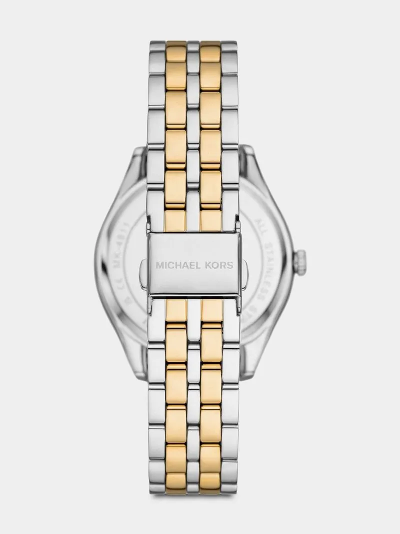 Michael Kors Harlowe Gold & Silver Plated Stainless Steel Bracelet Watch