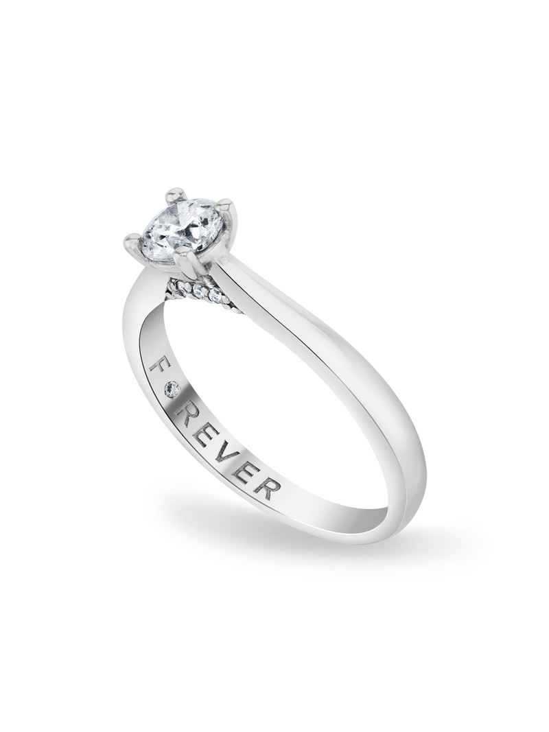 White Gold 0.40ct Diamond Solitaire Ring