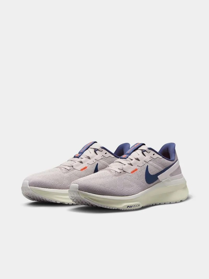 Mens Nike Structure 25 Grey/Blue/Orange Running Shoes
