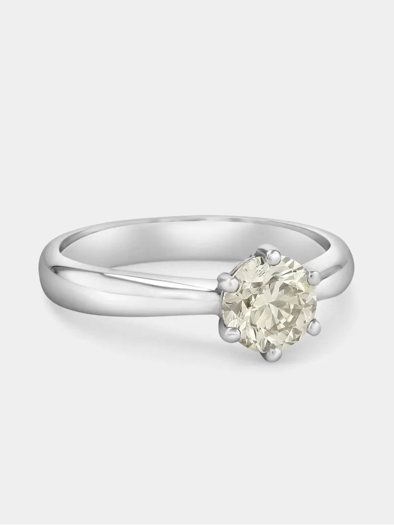 White Gold 1.00ct Diamond Solitaire Ring