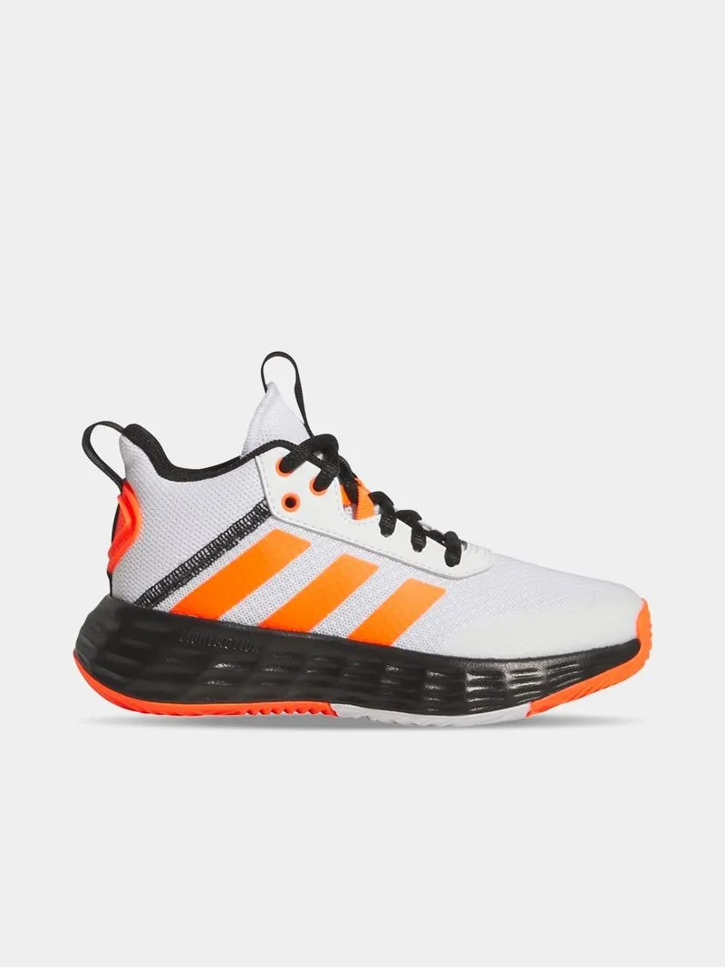 Junior Pre-School adidas Own The Game 2.0 Grey/Orange/Black Shoes
