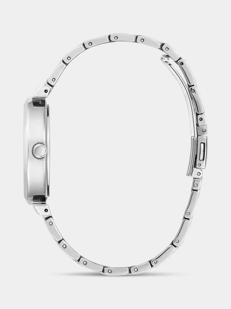 Guess Rumour Silver Plated Stainless Steel Bracelet Watch