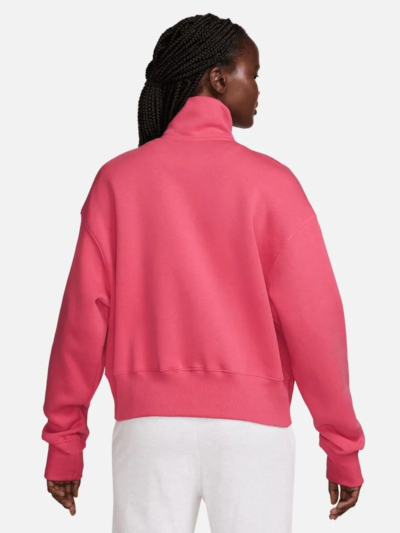 Nike Women's Phoenix Fleece Oversized Pink Track Jacket