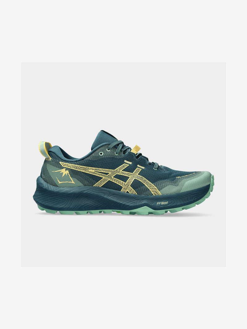 Mens Asics Gel-Trabuco 12 Magnet Blue/Yellow Trail Running Shoes