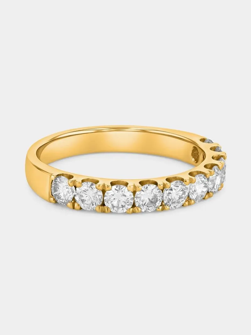 Yellow Gold 1.00ct Diamond Eternity Ring