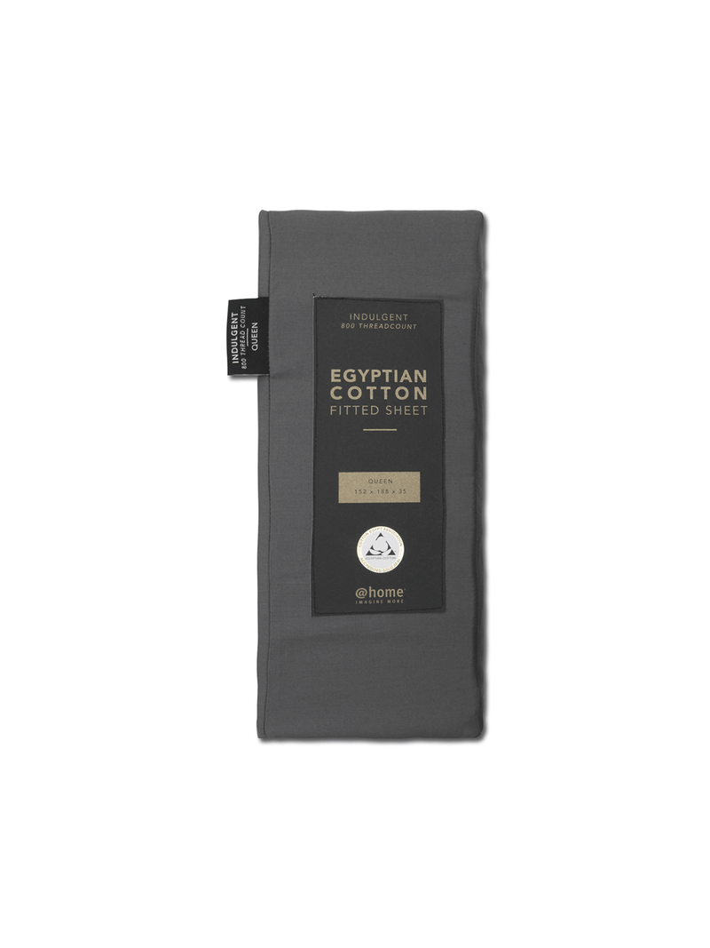 Gold Seal Certified Egyptian Cotton 800 Thread Count Fitted Sheet Charcoal