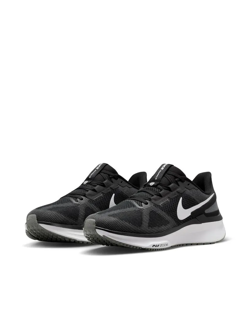 Mens Nike Air Zoom Structure 25 Black/White Running Shoes