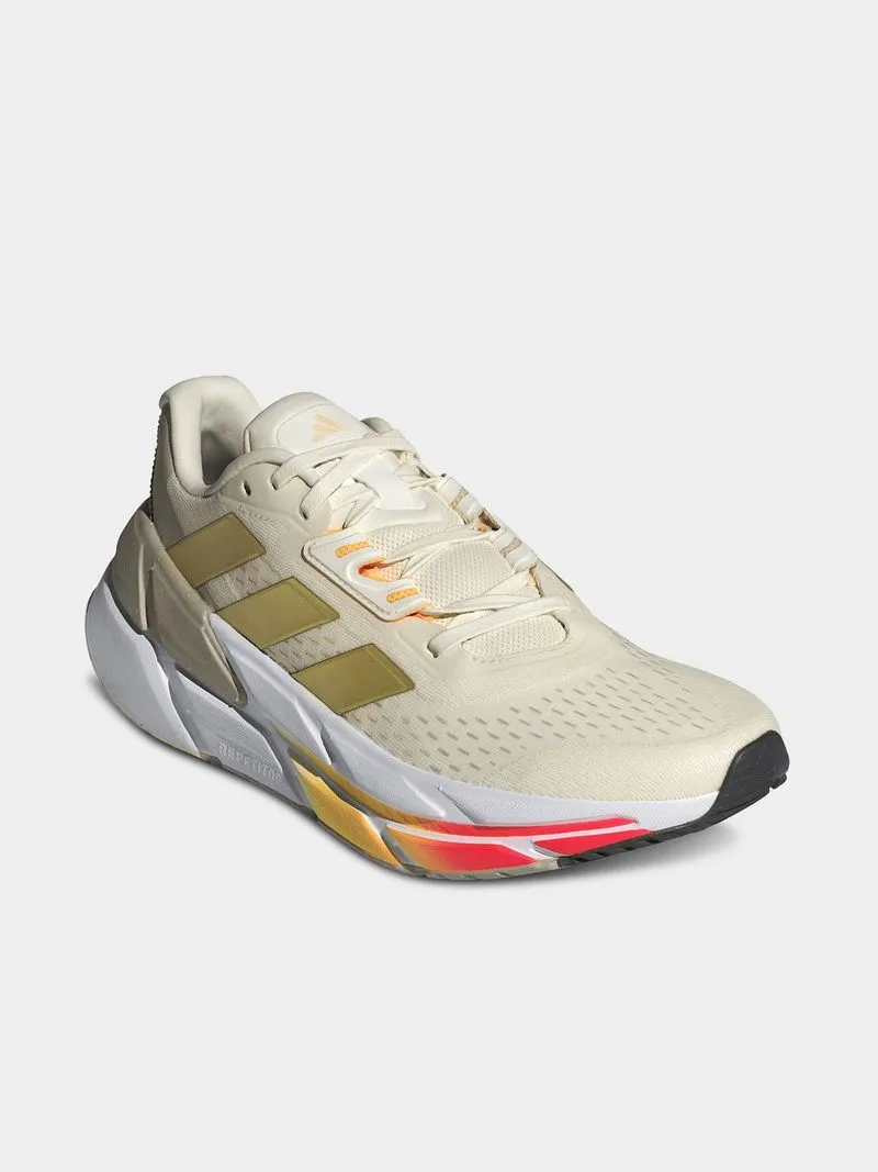 Womens adidas Adistar CS 2.0 Ivory/Gold Running Shoes