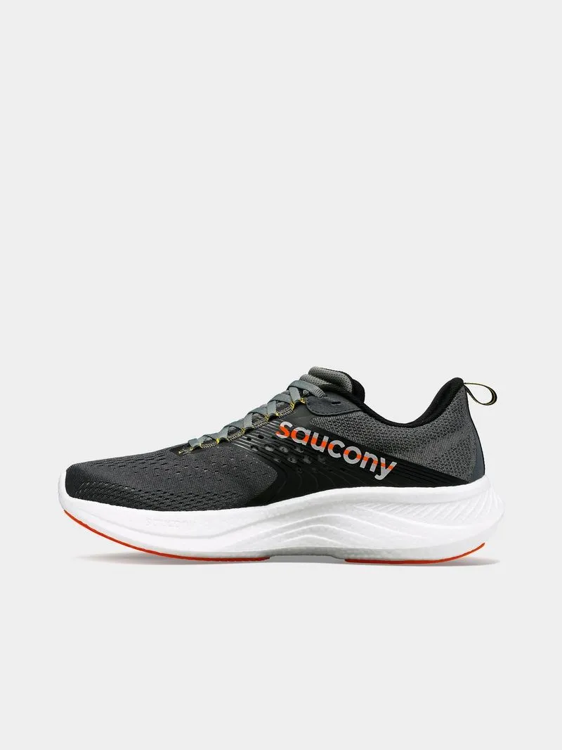 Mens Saucony Ride 17 Grey/Orange Running Shoes