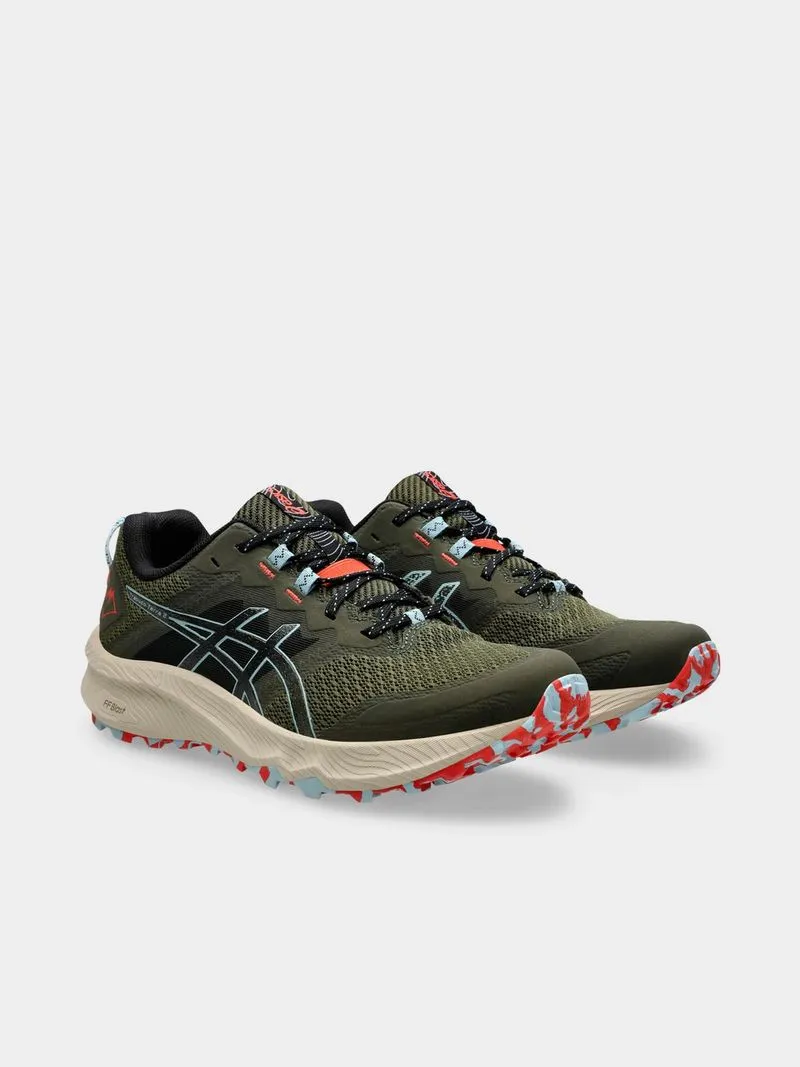 Mens Asics Trabuco Terra 2 Smog Green/Smoke Blue Trail Running Shoes