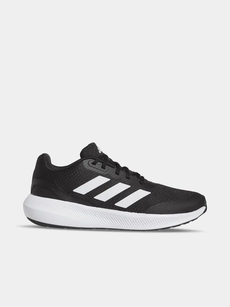 Junior Grade-School adidas Run Falcon 3.0 Black/White Shoes