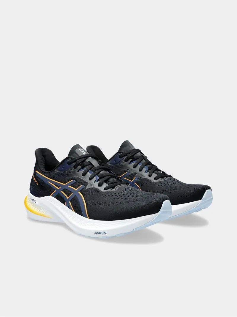 Mens Asics Gel GT-2000 12 Black/Yellow Running Shoes