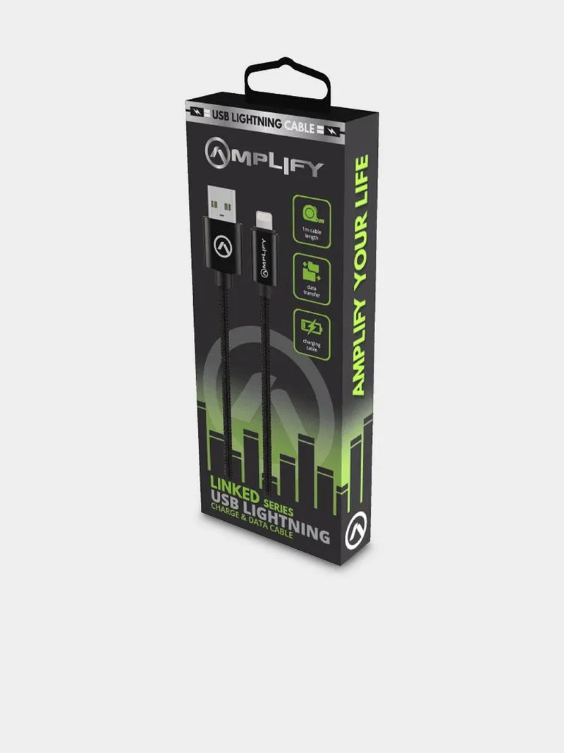 Amplify Linked Series USB to Lightning Braided Cable
