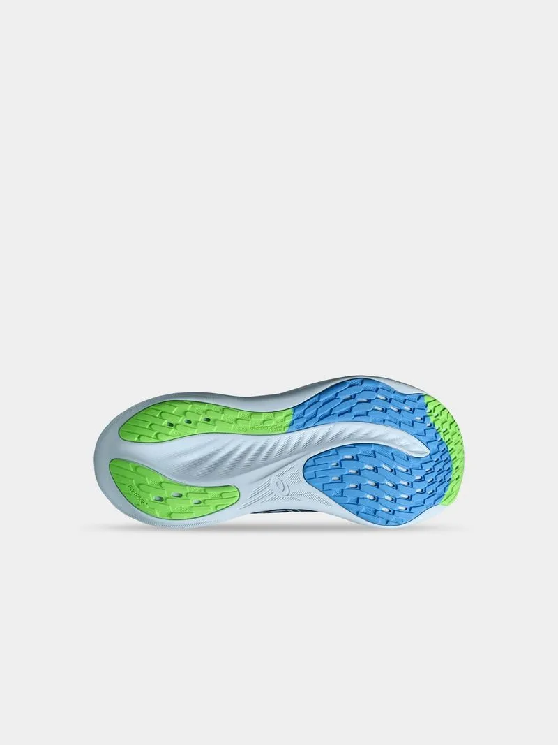 Mens Asics Gel-Nimbus 26 Blue/Lime Running Shoes