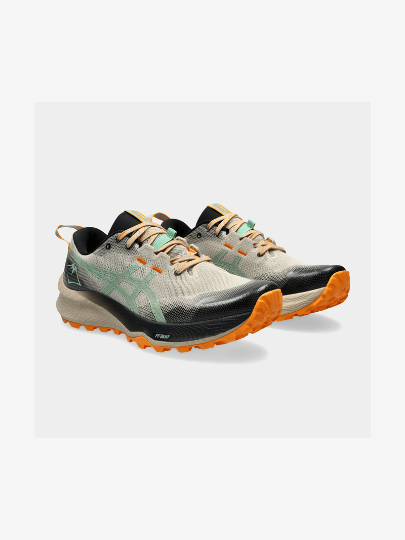 Mens Asics Gel-Trabuco 12 Grey/Mint Trail Running Shoes