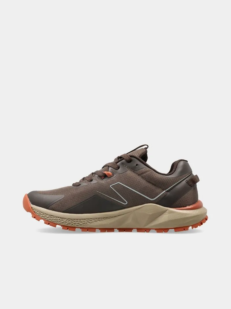 Mens Hi-Tec Geo Tempo Brown Trail Running Shoes