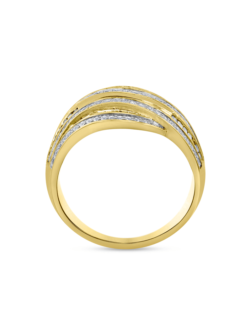 Yellow Gold 0.75ct Diamond Forrest Wind Ring
