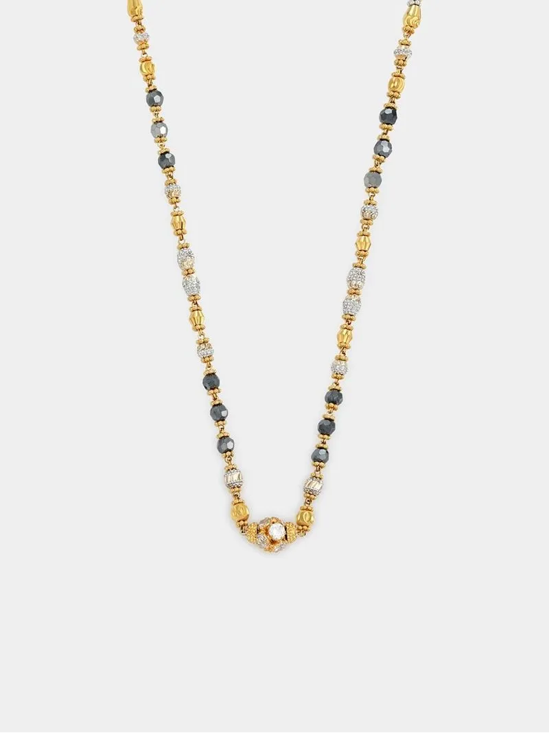 Yellow & White Gold Mangal Sutra Necklace