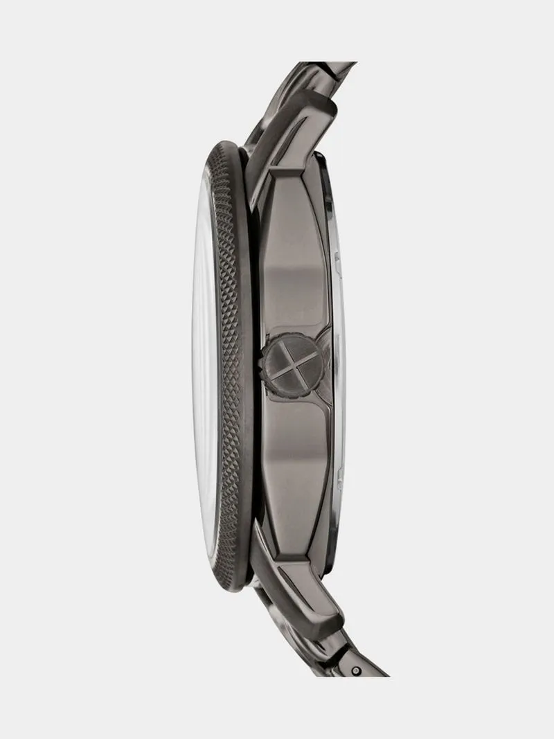 Fossil Men's Machine Smoke Stainless Steel Watch
