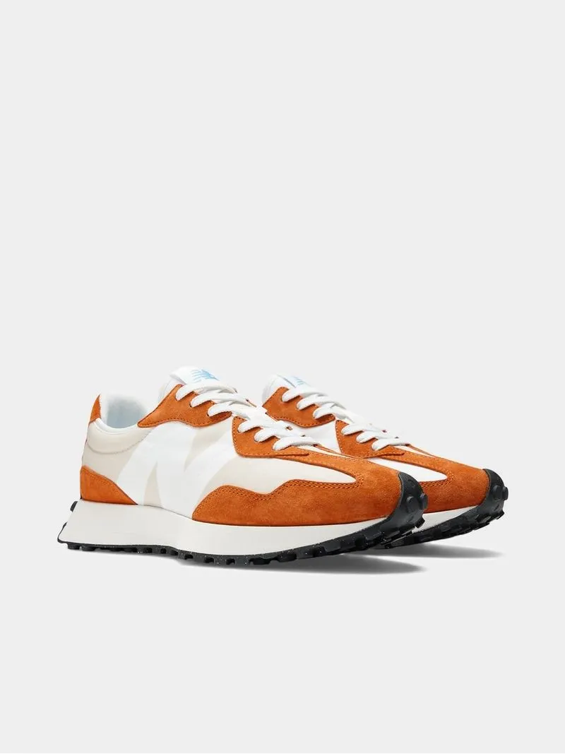 New Balance Men's 327 v1 Orange/White Sneakers