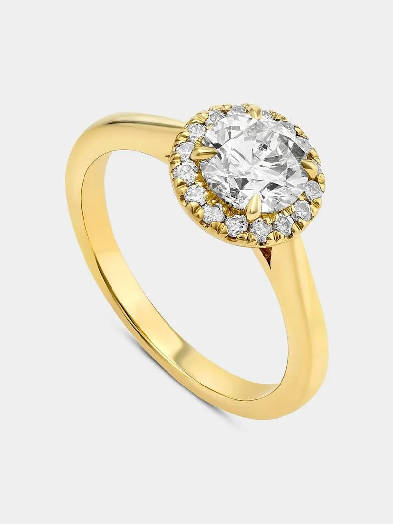 Yellow Gold 1.20ct Diamond Solitaire Ring