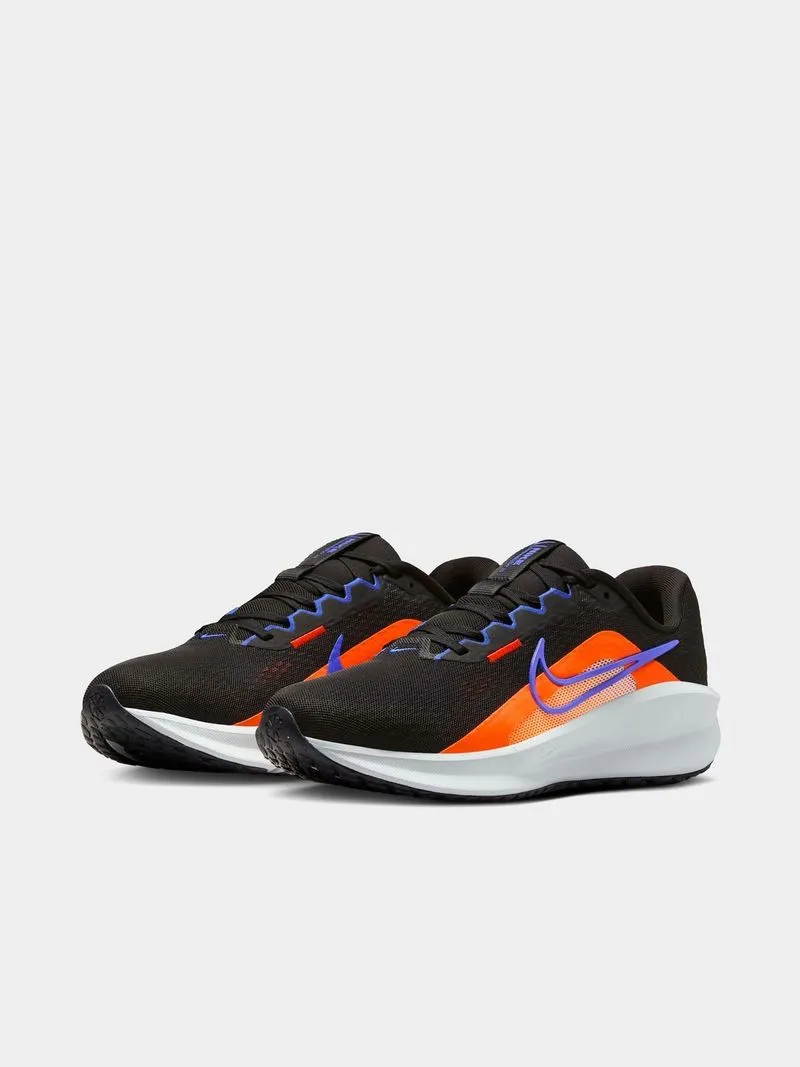 Mens Nike Downshifter 13 Black/Orange/Blue Running Shoes