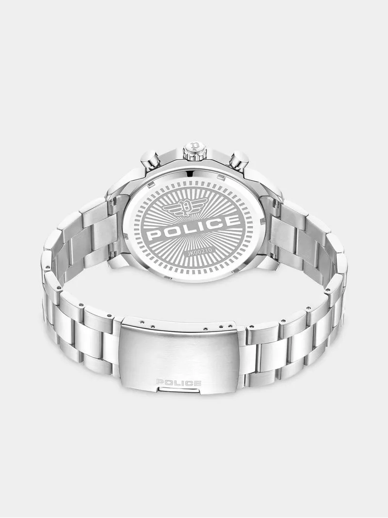 Police Rangy Stainless Steel Green Dial Chronographic Bracelet Watch