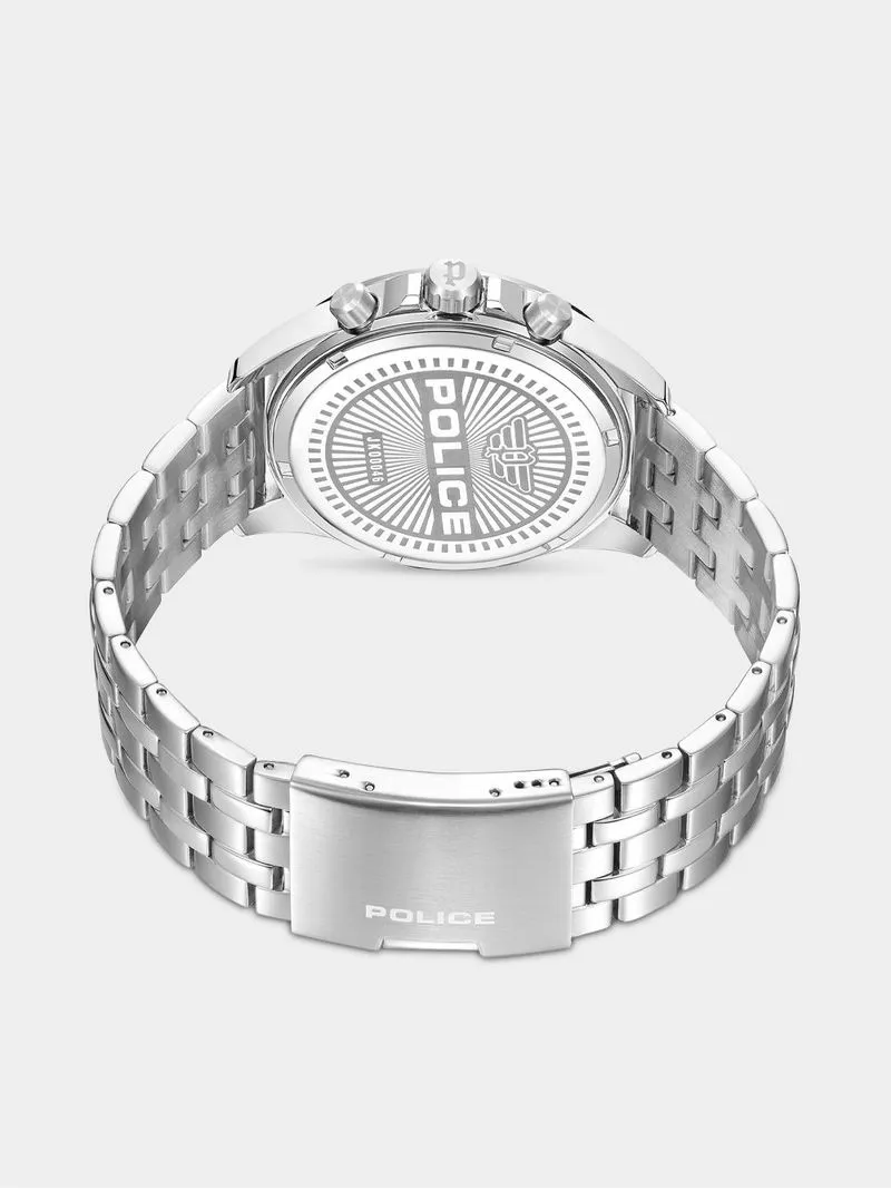 Police Malawi Stainless Steel Black Dial Bracelet Watch