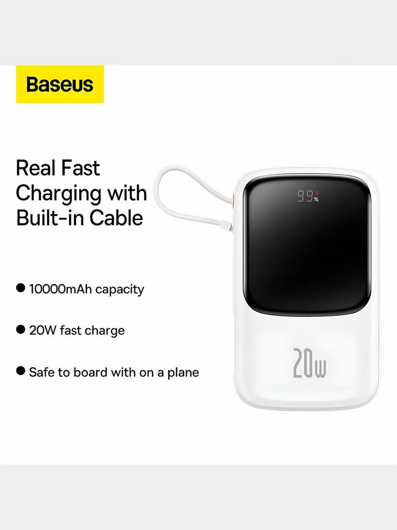 Baseus Qpow Pro Digital Display Fast Charge Power Bank 10000mAh 20W iOS