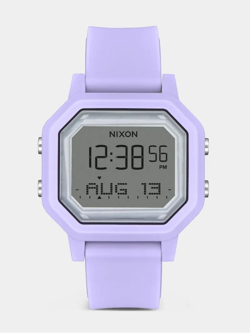 Nixon Women's Siren Lavender Positive Digital Silicone Watch