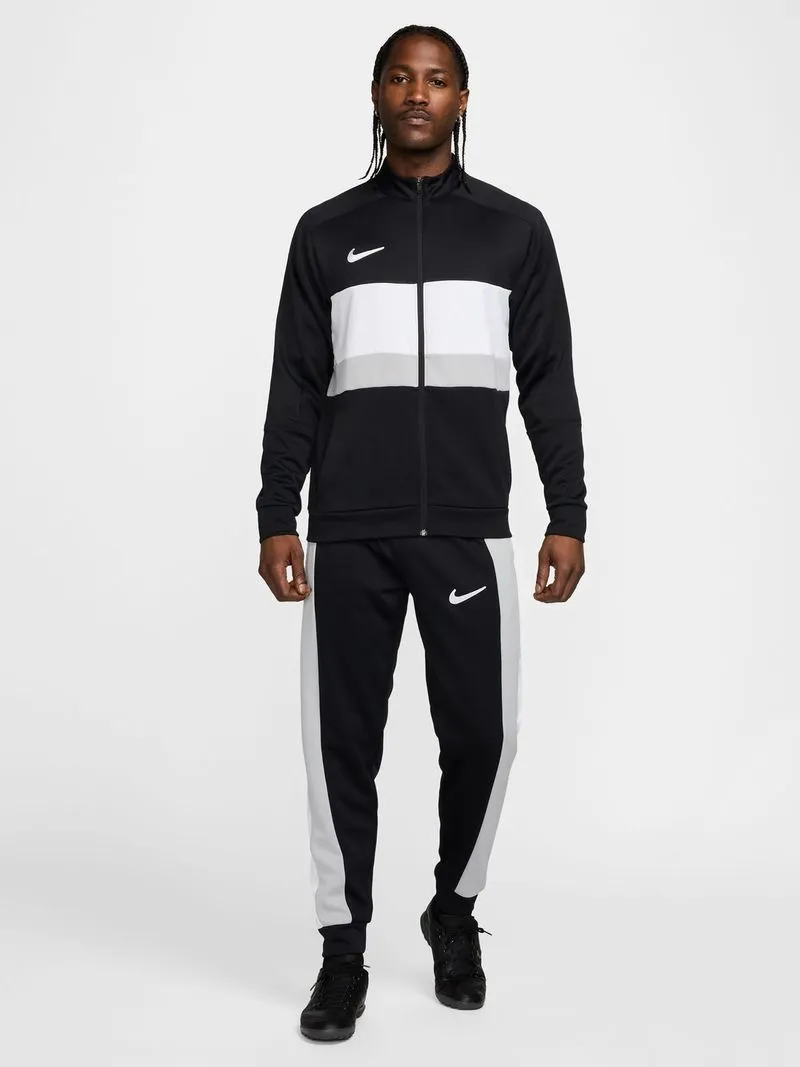 Mens Nike Dri-Fit Academy Colourblock Tricot Black/White/Grey Pants