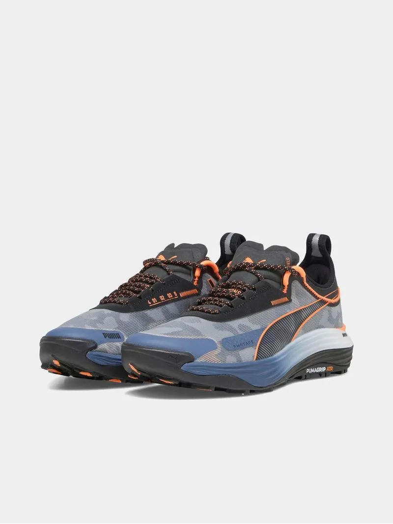 Mens Puma Voyage Nitro 3 Blue/Black/Coral Running Shoes