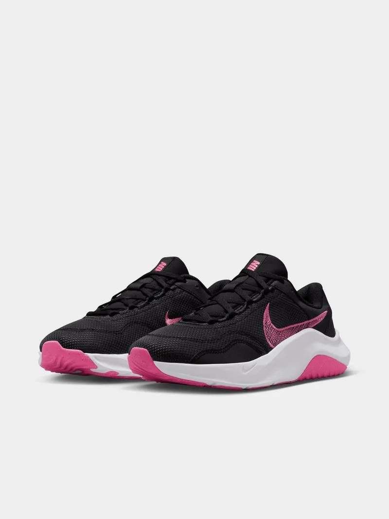 Womens Nike Legend Essential 3 Black/Pink Training Shoes