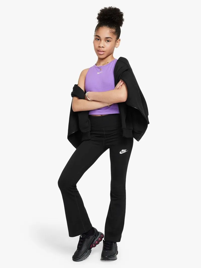 Nike Unisex Youth Nike Sportswear Classic Flare Black Tights