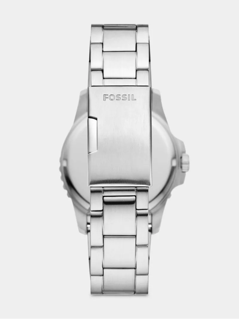 Fossil Blue Stainless Steel Blue & Black Dial Bracelet Watch