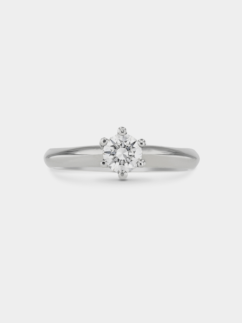 White Gold 0.50ct Forever Diamond Solitaire Ring
