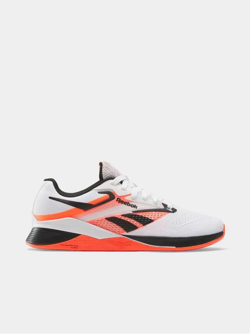 Womens Reebok Nano X4 White/Black/Orange Training Shoes