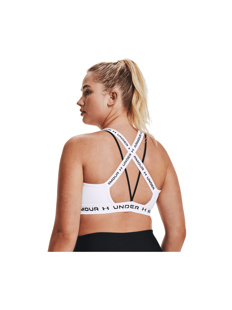 Women's Under Armour Crossback Low Impact White Bra