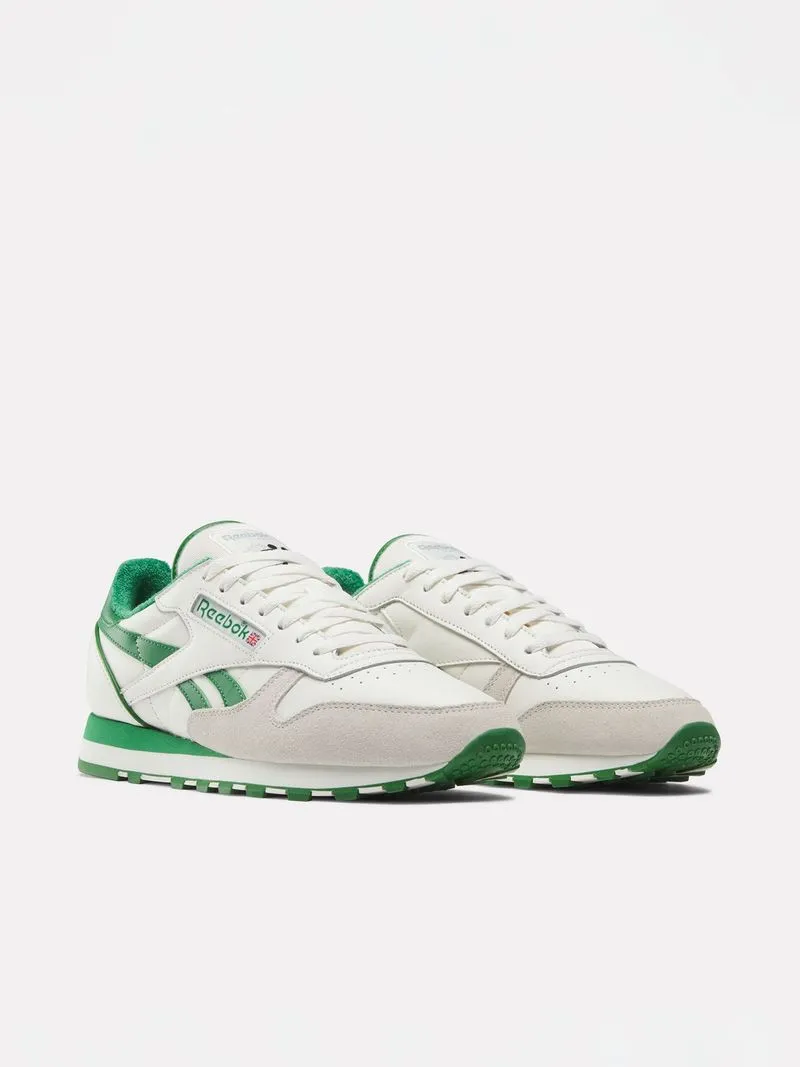 Reebok Men's Classics Leather White/Green Sneaker