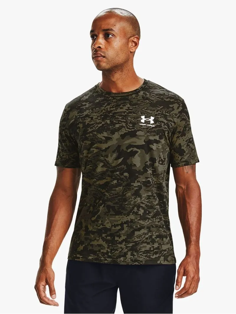 Mens Under Armour ABC Camo Khaki Short Sleeve Tee