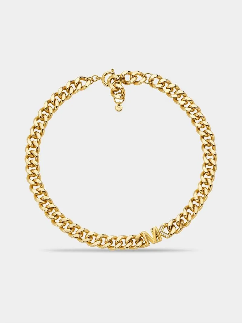 Michael Kors Kors MK Collection Gold Plated Collar Necklace
