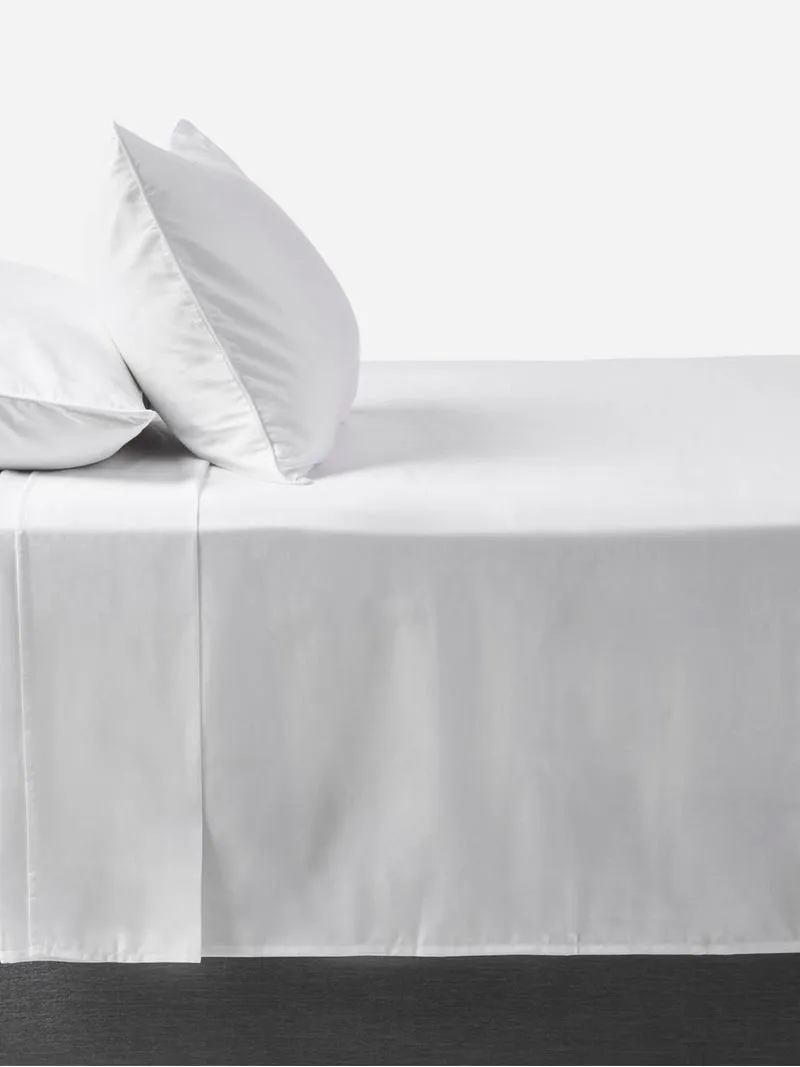 Gold Seal Certified Egyptian Cotton Luxury 600 Thread Count Flat Sheet White
