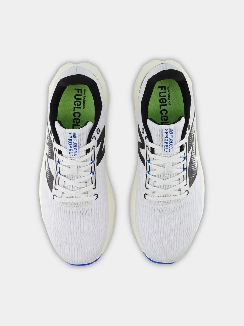 Mens New Balance FuelCell Propel v5 Quartz Grey/Blue Running Shoes