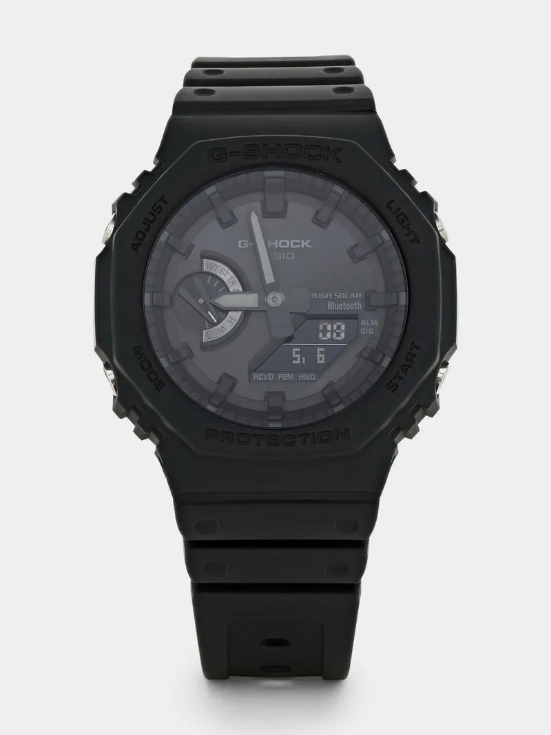 Casio G-Shock Carbon Core Ana Digi Black Resin Watch