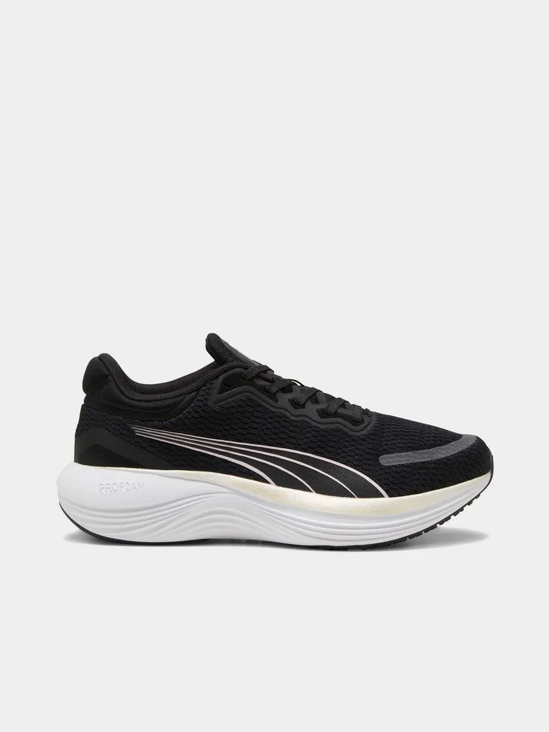 Womens Puma Scend Pro Black/Grape Mist Running Shoes