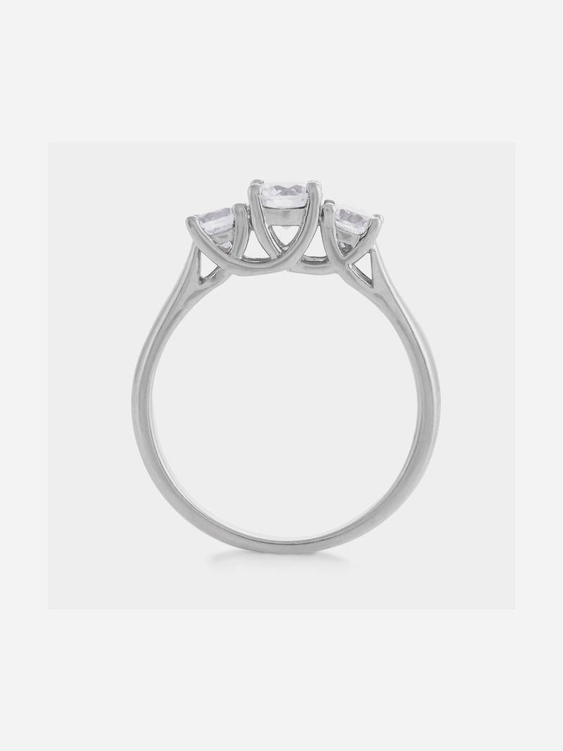 White Gold & 1.5ct Diamond Trilogy Ring