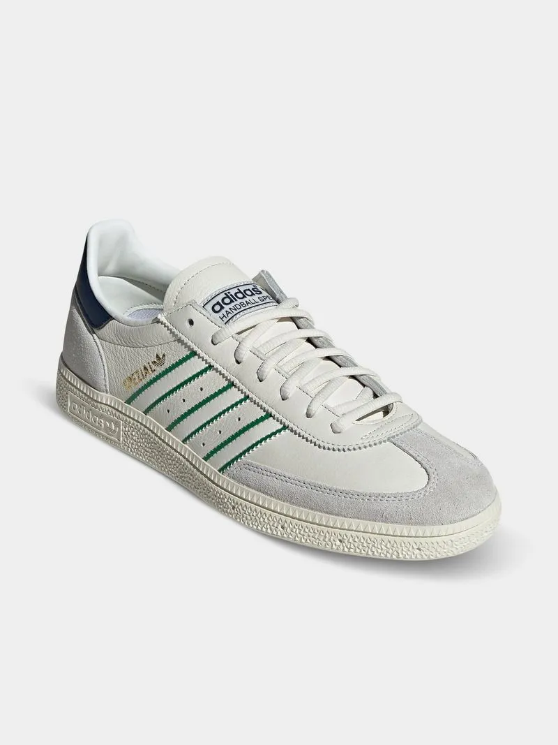 adidas Originals Men's Handball Spezial White/Green/Indingo Sneaker